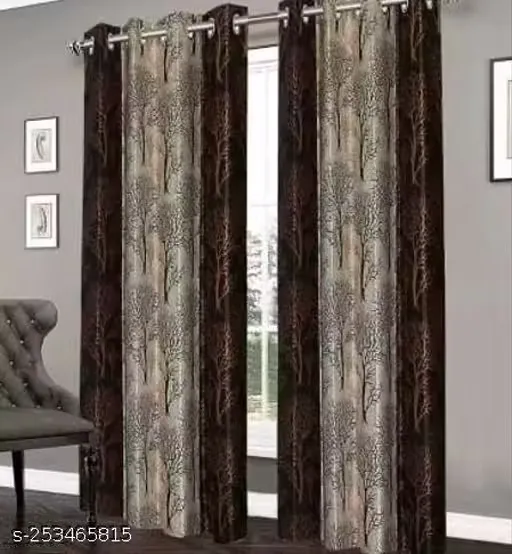 Designer Door 7 feet Curtain (set of 2)